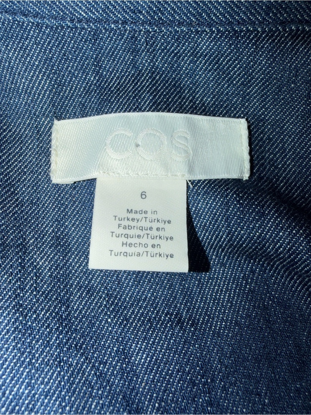COS Denim Midi Shirt Dress - Picture 4 of 5